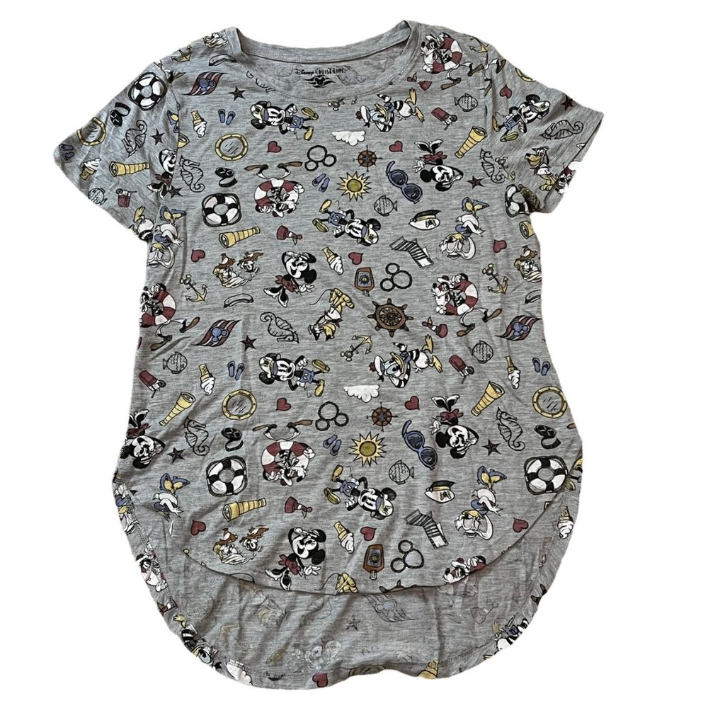 Disney Gray Mickey Mouse Short Sleeve Tee